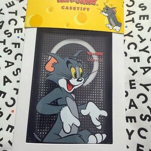 Casetify Tom and Jerry Phone Case - Gray and White